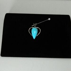 Vintage Jay King Sterling Silver and Turquoise Pendant